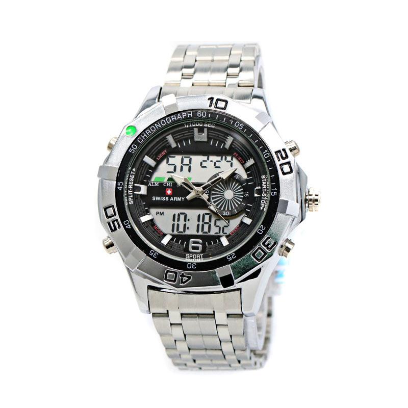 Jual #DIJAMINMURAH - Swiss Army Sa2101 Stainless Steel Jam