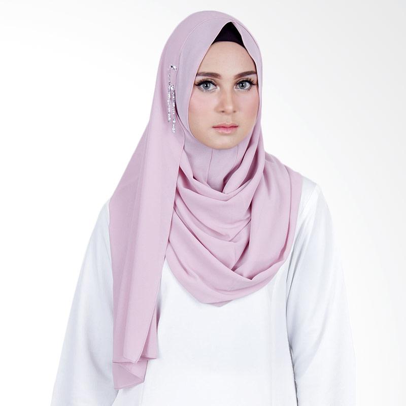 Jual Cantik Kerudung Sheefa Glamour Jilbab  Instant Dusty  