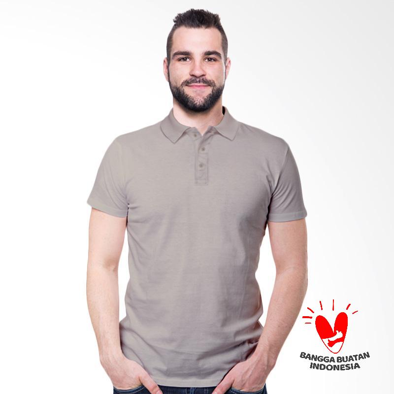 jual morning whistle collar t shirt pria light grey jual morning whistle collar t shirt pria light grey