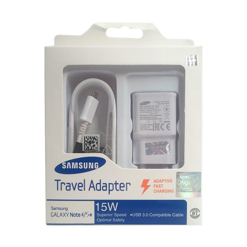 Jual Samsung Fast Charging 2 Original 100% Charger Putih [BERGARANSI