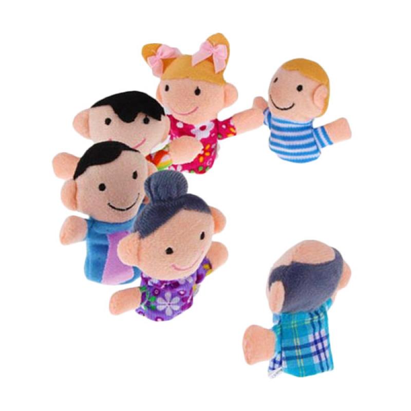 Jual TSH Family 3D Boneka Jari - Multicolour [6 pcs 
