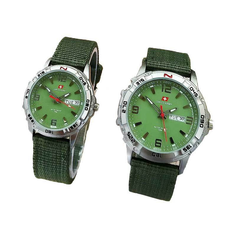 Jual Swiss Army SA1978GL Jam Tangan Couple Serries Kanvas 