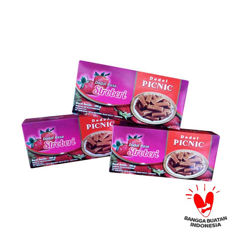 Jual Jual PICNIC Paket Dodol Garut Aneka Rasa Stroberi