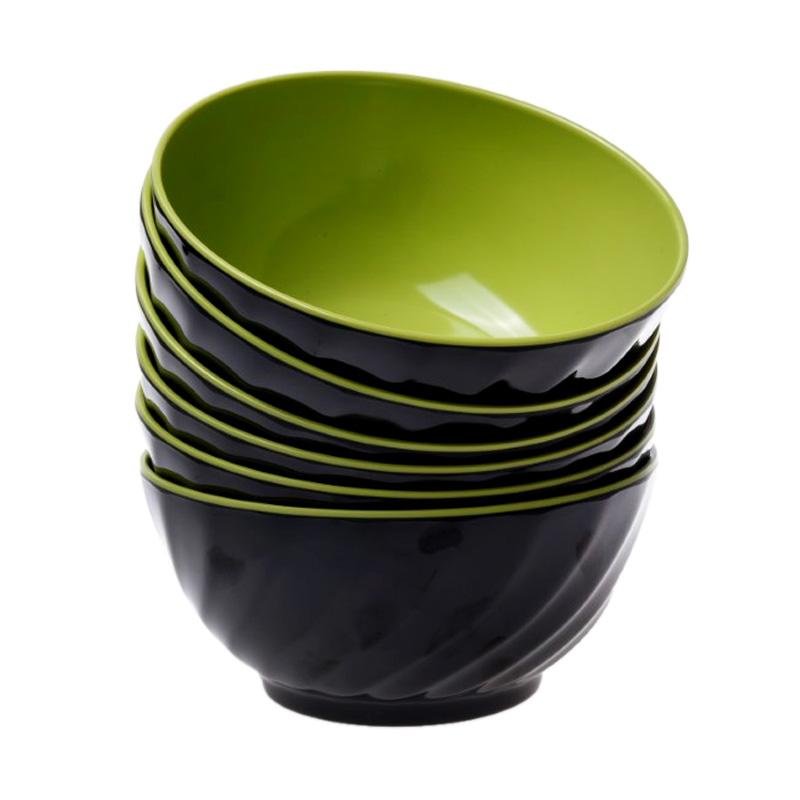 jual golden mangkok melamine bulat ulir hitam jual golden mangkok melamine bulat ulir hitam