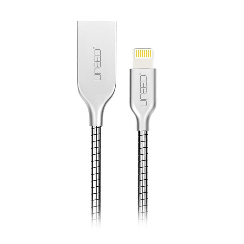 jual uneed kabel lightning stainless steel charge data cable support ios 10 jual uneed kabel lightning stainless steel charge data cable support ios 10