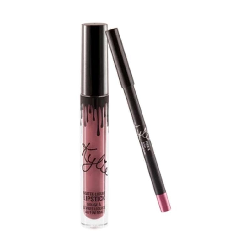 Jual Kylie Cosmetics Kit Matte Liquid Lipstick & Lip Liner Posie K di