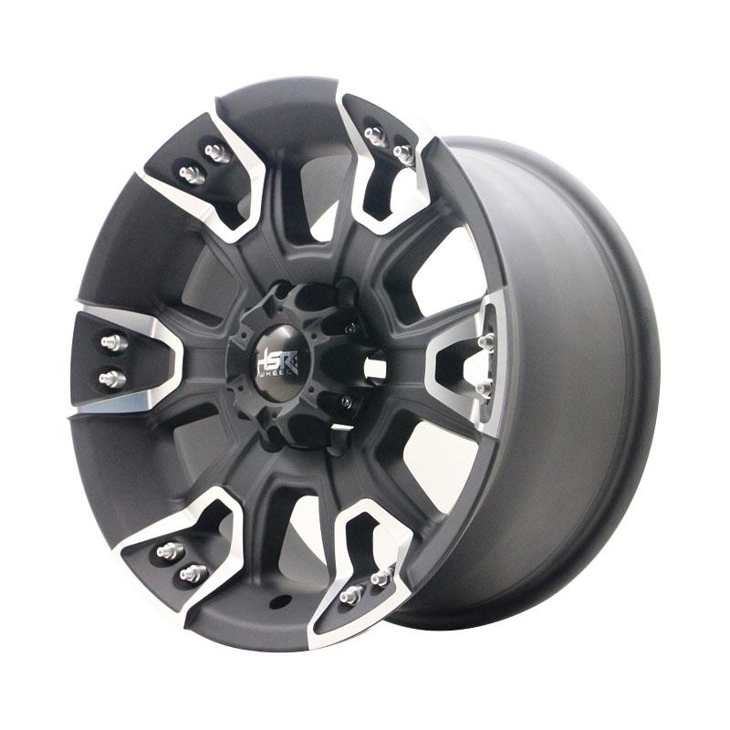 Jual HSR Wheel EMR 904 JT904 Semi Matte Black Machine Face 