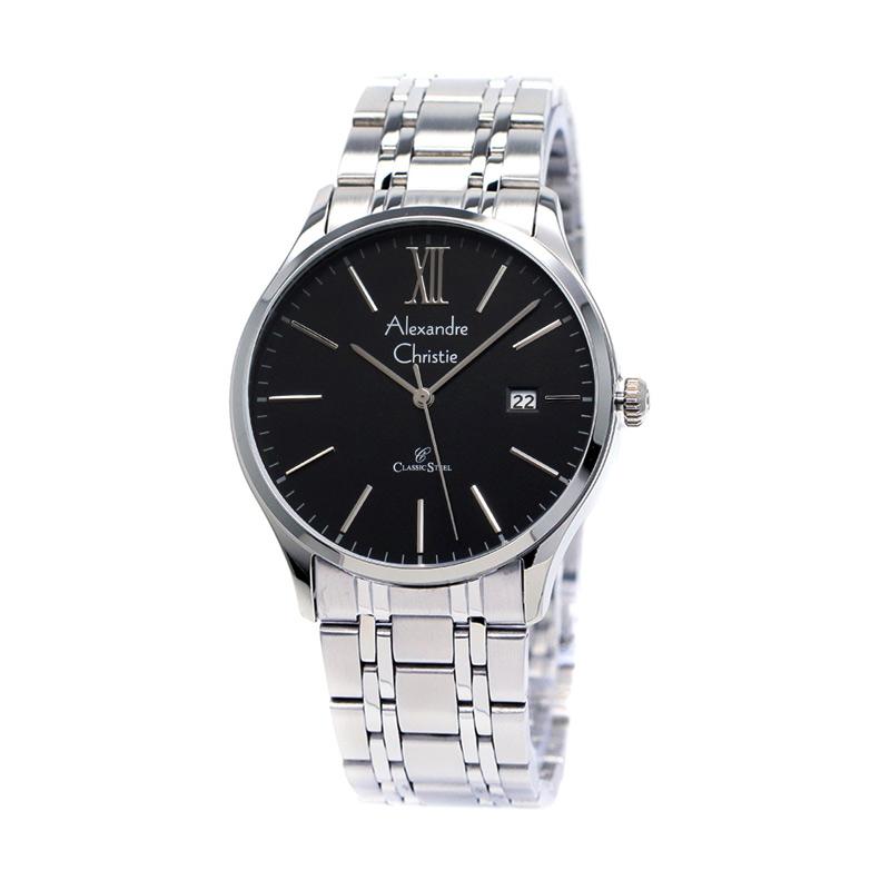 jual alexandre christie pria 8504 stainless steel jam tangan pria black harga jual alexandre christie pria 8504 stainless steel jam tangan pria black harga