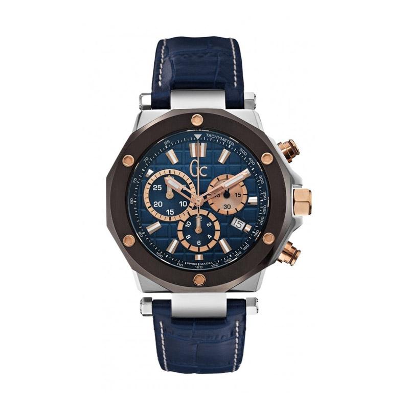 Harga GC Guess Collection Jam Tangan Pria Biru Rosegold 