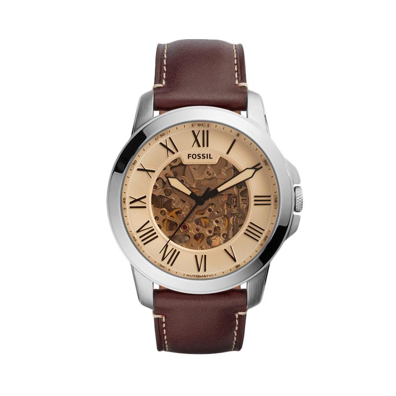 Jual Fossil ME 3122 Grant Chronograph Leather Automatic