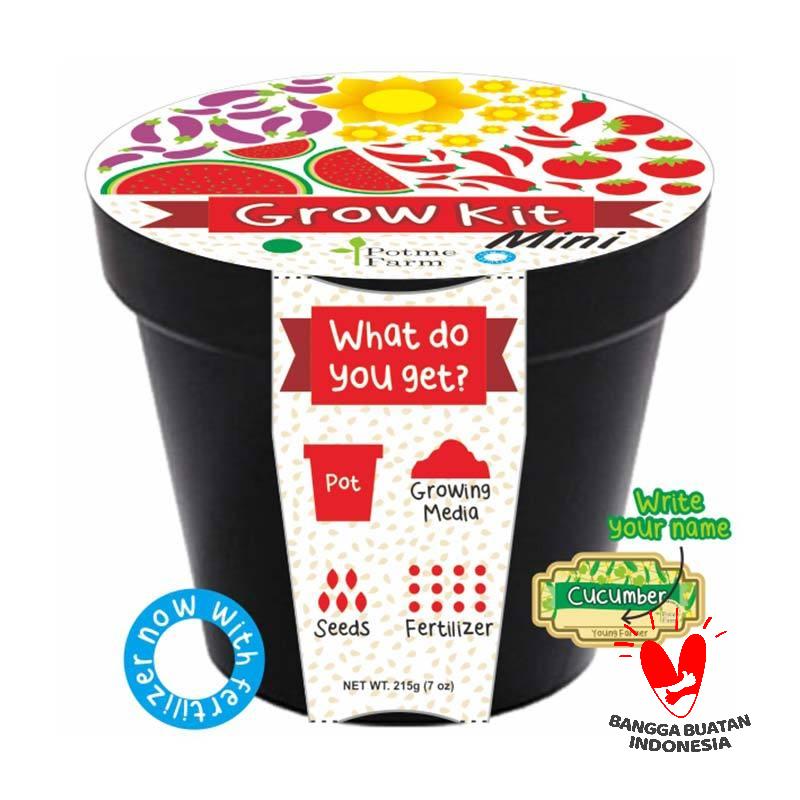 Jual Potme Farm Cucumber / Timun Mini Grow Kit with Fertilizer di