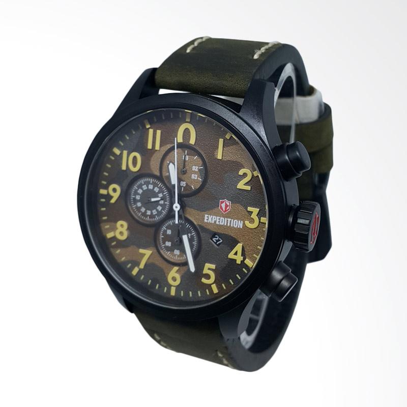 Jual Expedition Chronograph Tali Kulit Jam Tangan Pria 