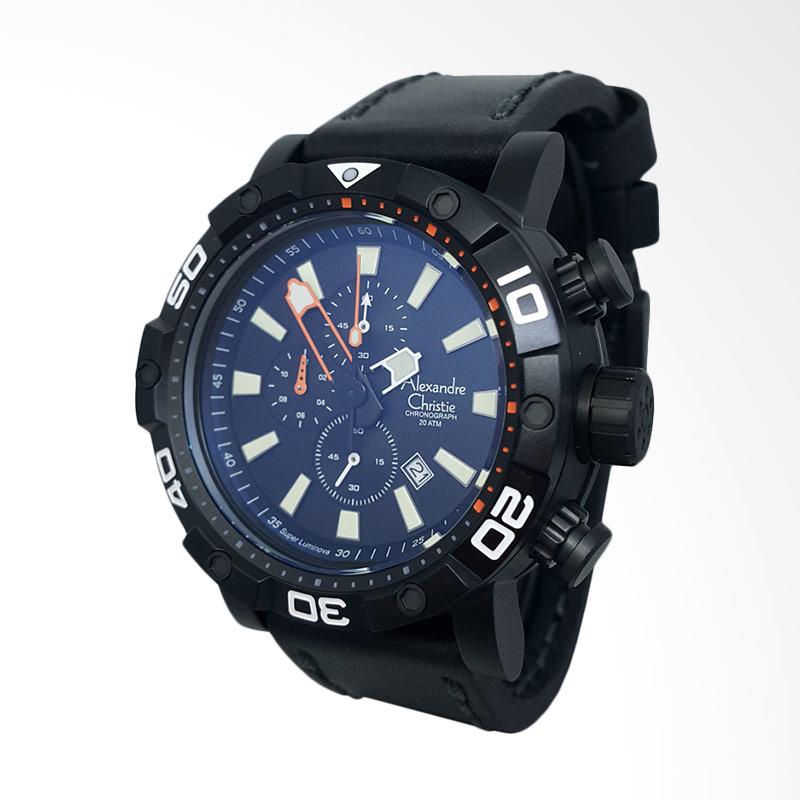 Jual Alexandre Christie Chronograph Tali Kulit Jam Tangan 