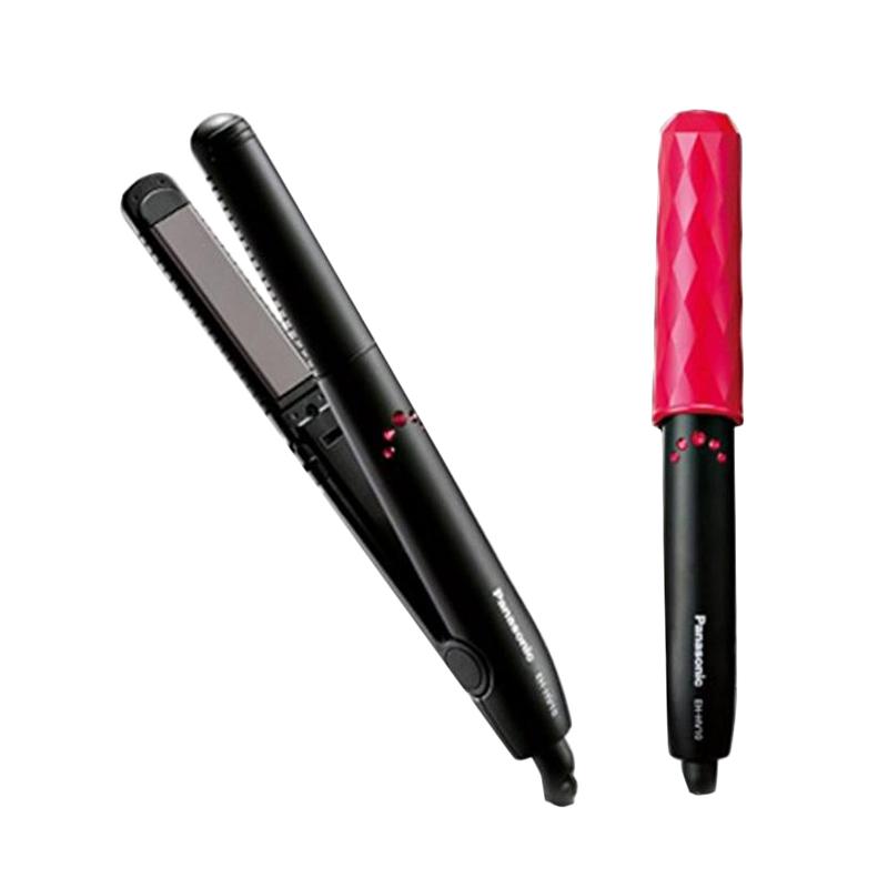 Promo Panasonic EH HV10K Hair Styler and Curl Straightener Black