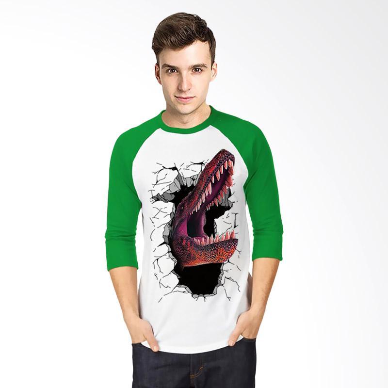 jual t shirt kaos 3d dinosaurus raglan t jual t shirt kaos 3d dinosaurus raglan t