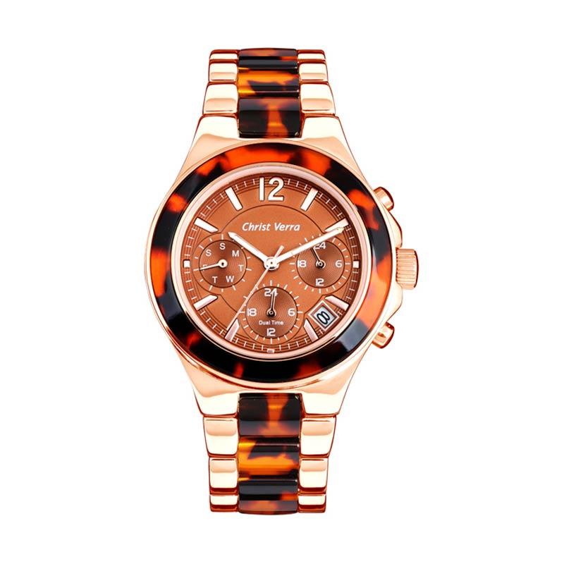 Harga Christ Verra Fashion Women's Watch CV 52293L-12 BRN 