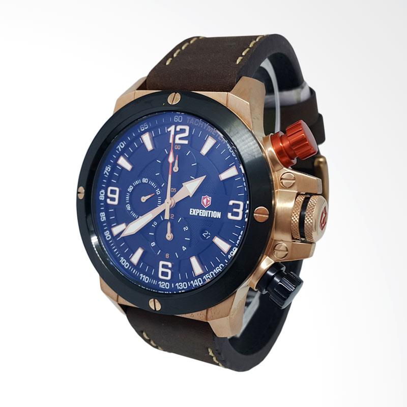 Jual Expedition Chronograph Tali Kulit Jam Tangan Pria 