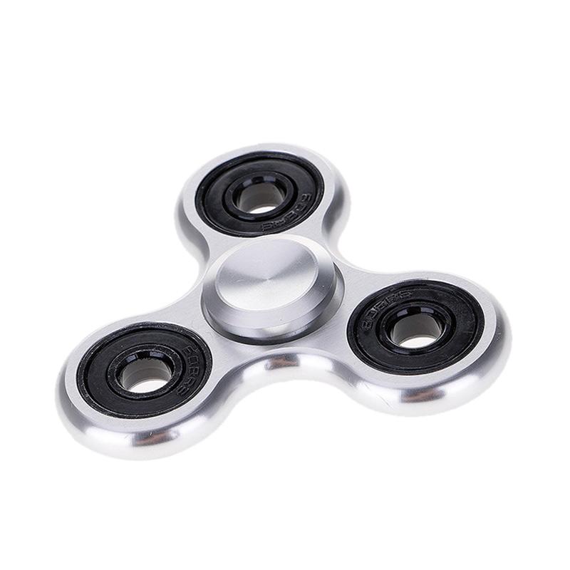 Jual EPU Fidget Spinner Premium Tri-Flick Aluminium Mainan 