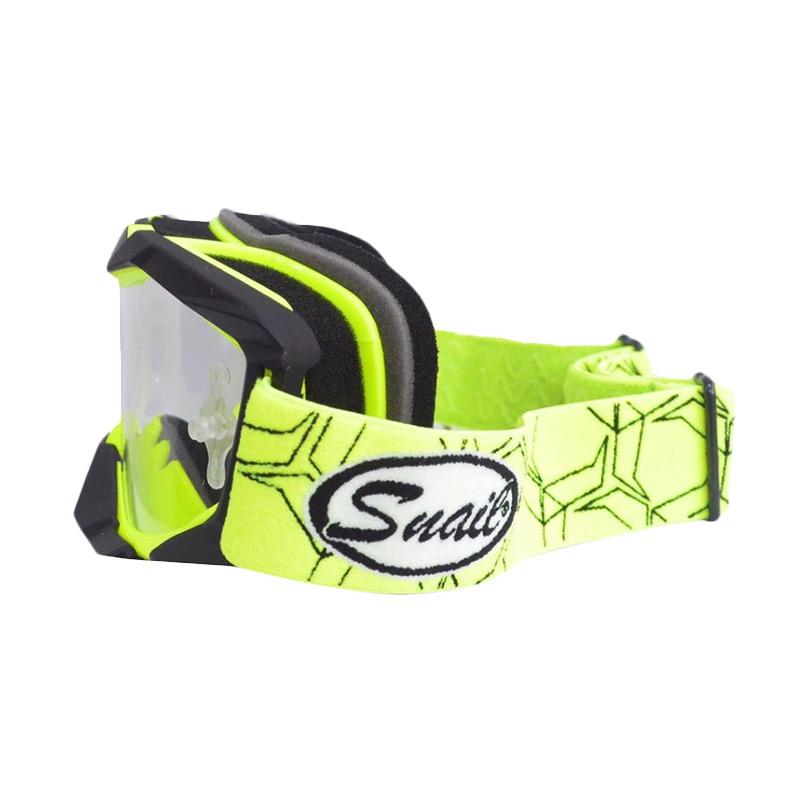 Jual Snail Kacamata Gogle MX36 Kaca Bening - Hitam List