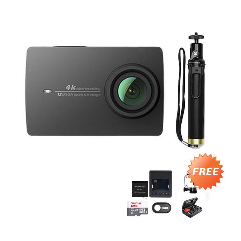 Jual Xiaomi Yi 2 4k Travel Edition Action Kamera Hitam [12MP/ Sony