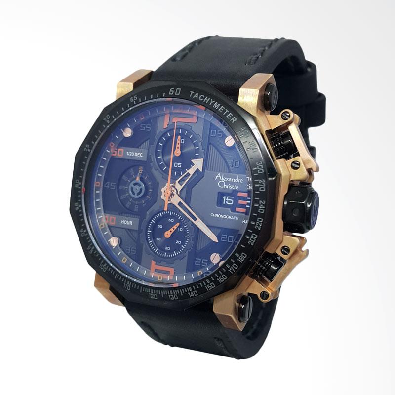 Jual Alexandre Christie Chronograph Tali Kulit Jam T   angan