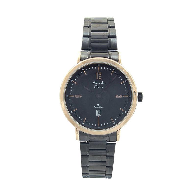 Jual Alexandre Christie 8499 LDBBRBA Stainless Steel Jam 