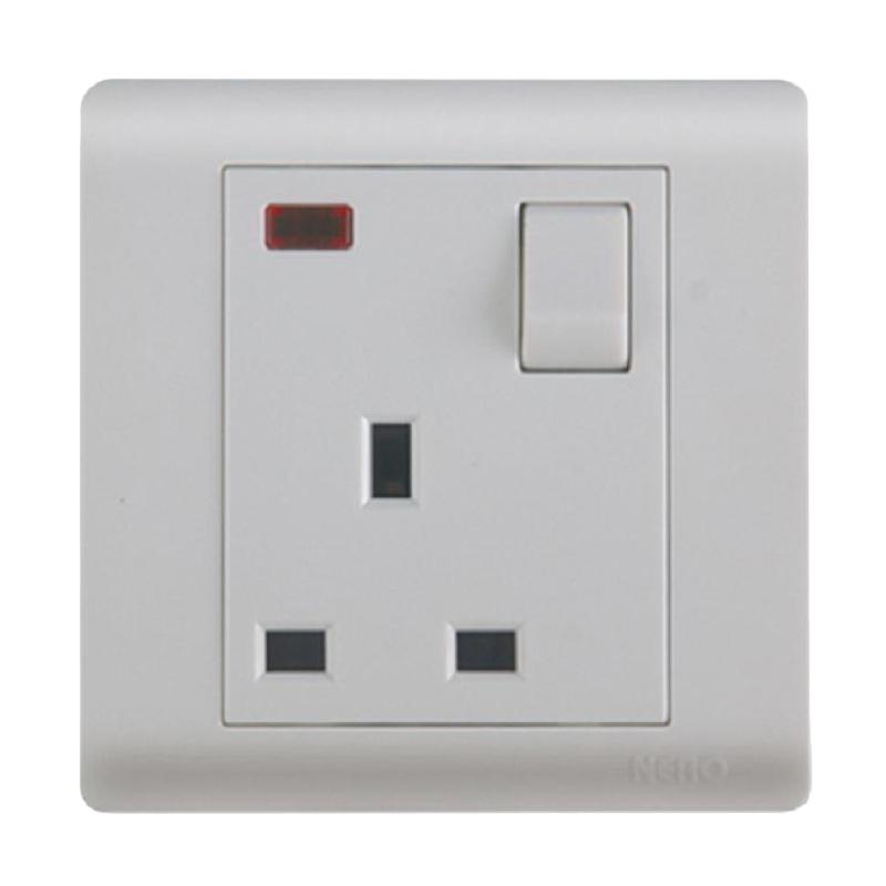 Jual Nero Casa F161311VD One Gang Switch Socket with Shutter and Neon
