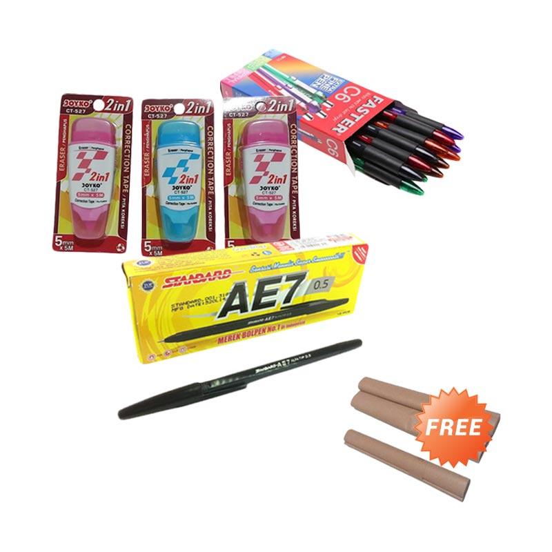 Jual Paket Sekolah - Faster C6 Ballpoint/Staedler 2 B