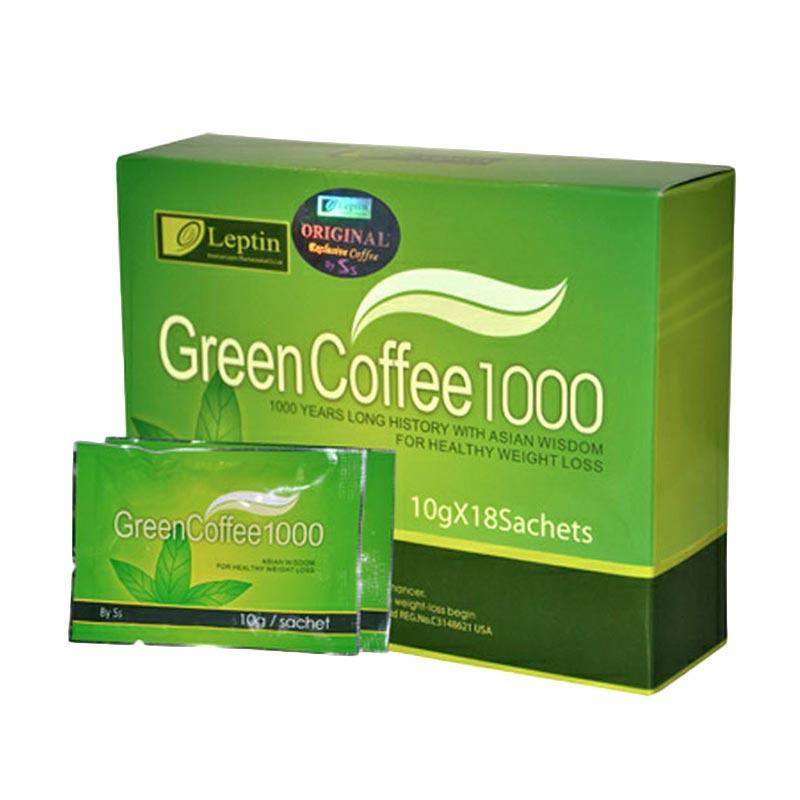 Jual Leptin Green Coffee 1000 Original Minuman Serbuk Kopi 