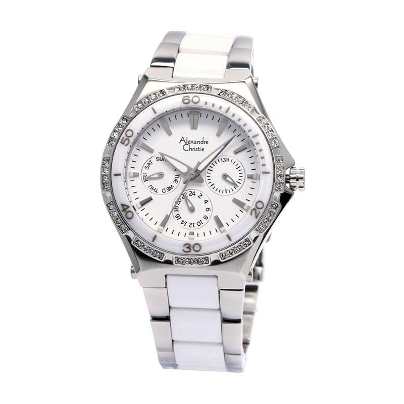 jual alexandre christie 2294 stainless steel combi ceramic starp jam tangan wanita putih jual alexandre christie 2294 stainless steel combi ceramic starp jam tangan wanita putih