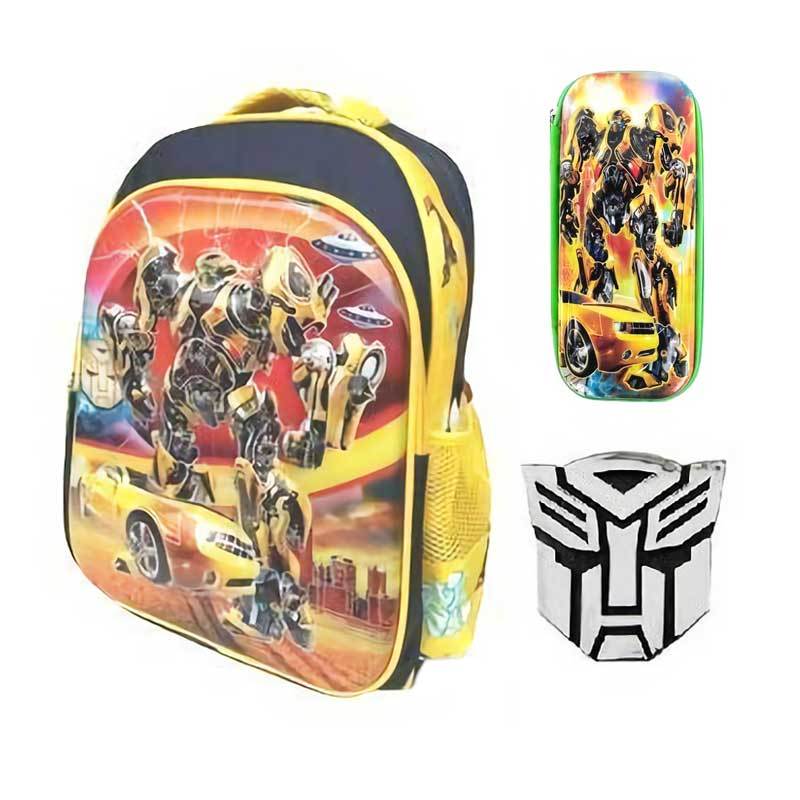 Jual JCF SD Transformer 6Dimensi Timbul Import Set Tas Ransel Anak