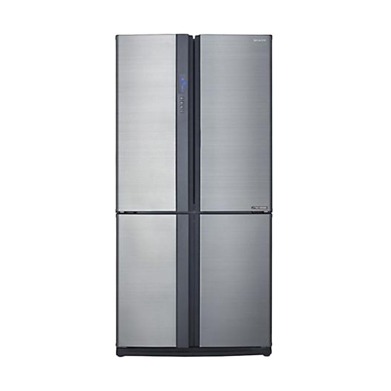 Jual SHARP SJ IF90PB SL Side By Side Lemari Es Silver  