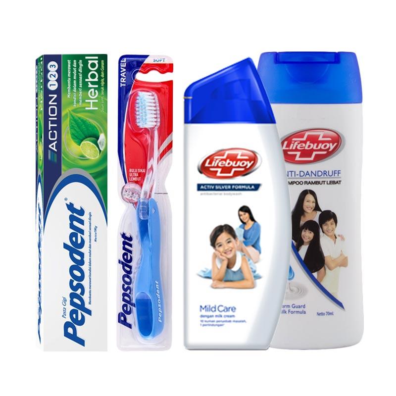 Jual Paket Travel Keluarga - Shampoo Lifebuoy Anti