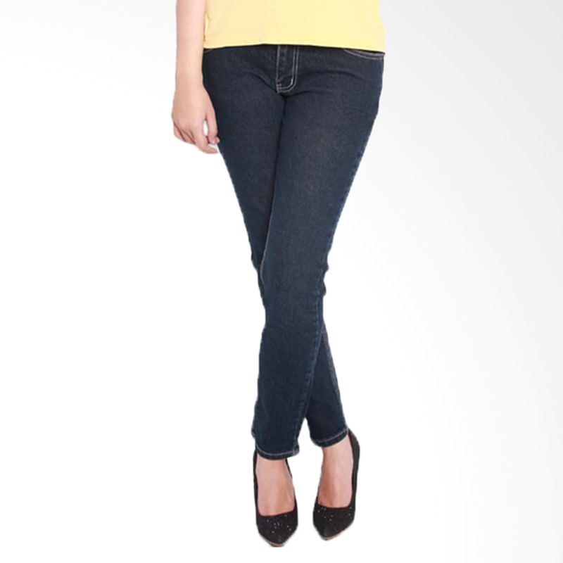 2Nd RED 233276 Slim Fit Raw Celana Wanita - Blue Denim