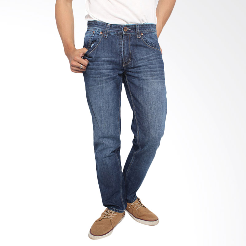 2nd RED 121273 FS Jeans Wisker Celana Panjang Pria - Blue