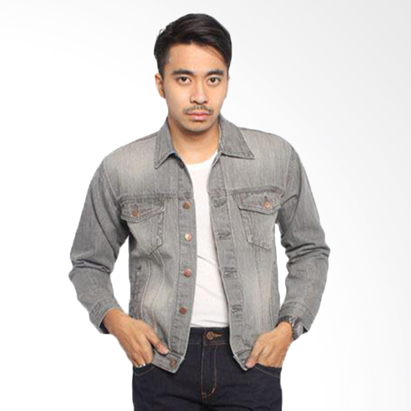 Jual 2Nd Red 191111 Jeans Spray Jaket Pria Grey Online Jual 2Nd Red 191111 Jeans Spray Jaket Pria Grey Online