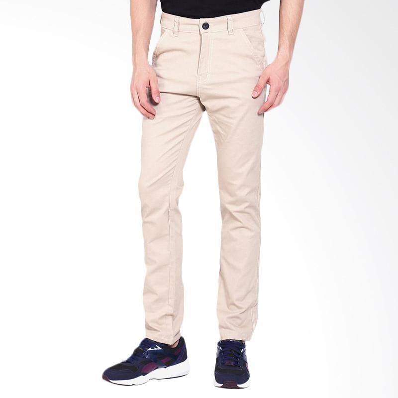 Jual Allends Basic Chinos Celana  Pria Khaki  Online 