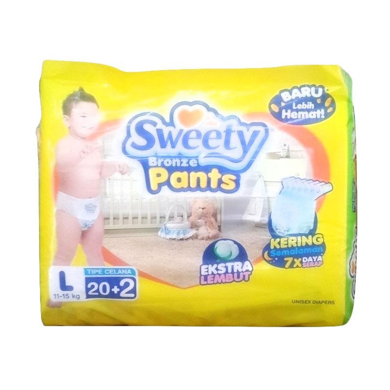 Jual Sweety Bronze Pants Popok Bayi [Size L/20+2 pcs] di Seller Satu