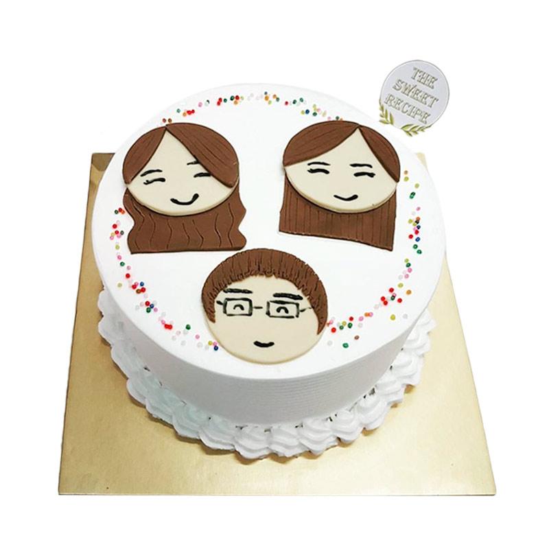 Jual The Sweet Recipe Three Face Cake Kue Tart Fondant di Seller THE