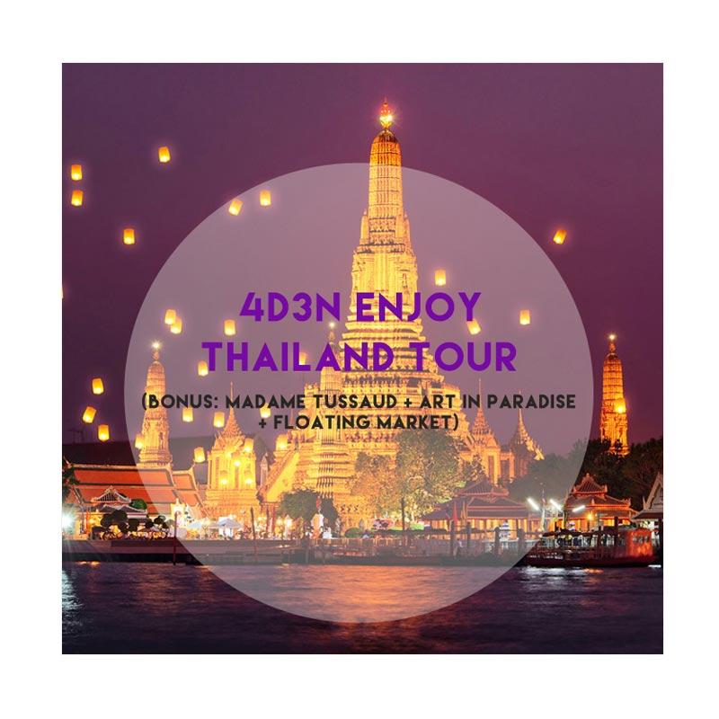 Jual Ezytravel Enjoy Thailand [Bonus Madame Tussaud + Art 