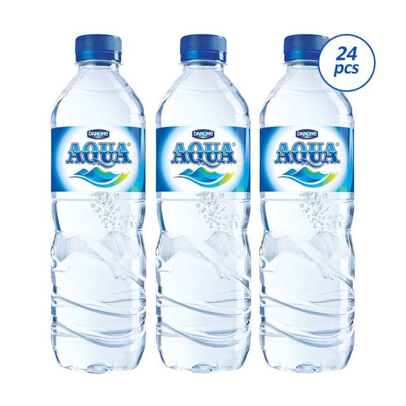 âˆš Aqua Mineral Water [600 Ml/24 Pcs] Terbaru September