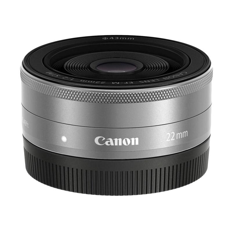 Jual Canon EF-M 22mm f-2 STM Lensa Kamera - Silver Online