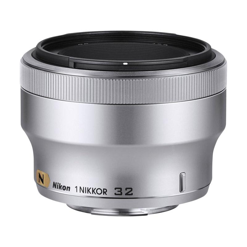 jual nikon 1 nikkor 32mm f 1 2 lensa kamera silver jual nikon 1 nikkor 32mm f 1 2 lensa kamera silver