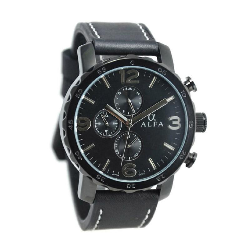 Jual Alfa 33012M Jam Tangan Pria - Hitam Online - Harga 