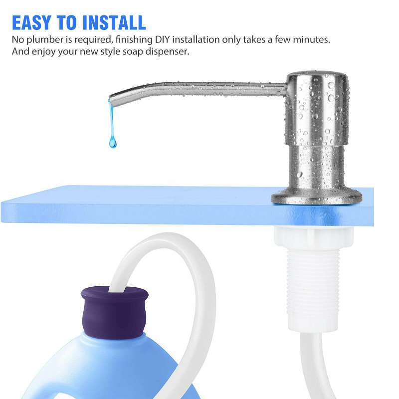 Jual Soap Dispenser For Kitchen Sink Extension Tube Kit Stainless Steel