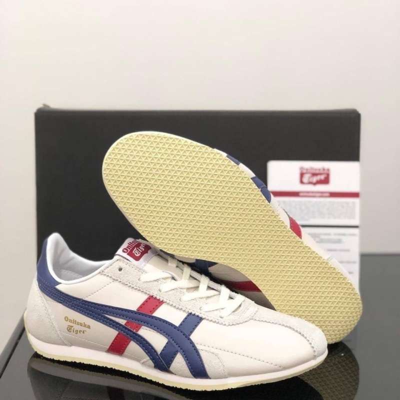 onitsuka cream navy
