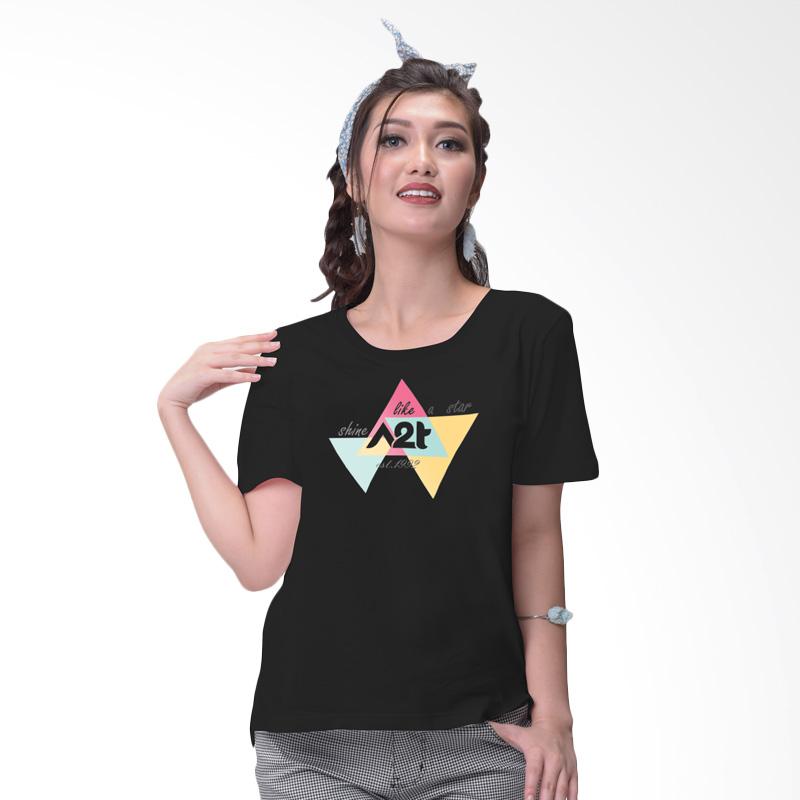 jual a2t aura shirt atasan wanita black harga jual a2t aura shirt atasan wanita black harga