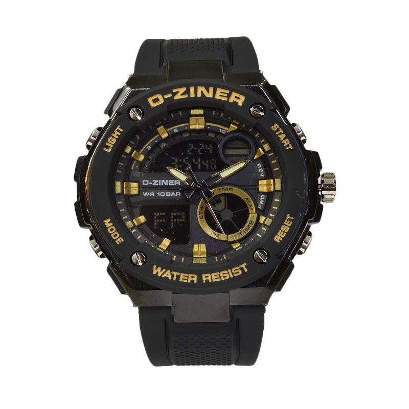 Harga D-Ziner DZ8132BRG Jam Tangan Pria - black - PriceNia.com