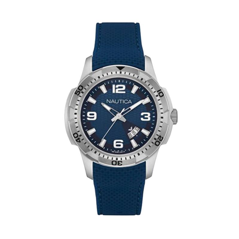 Harga Nautica Jam Tangan Pria SilverBiru Stainless Strap A17639G