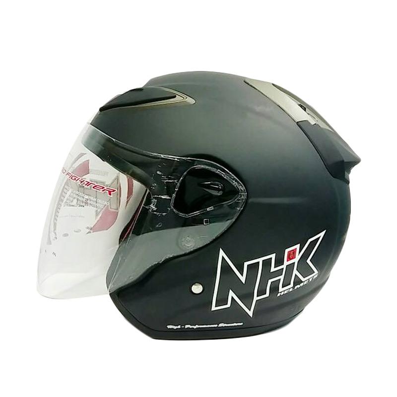 Jual NHK R6 Helm Half Face Solid Black Doff XXL di Seller SNDR